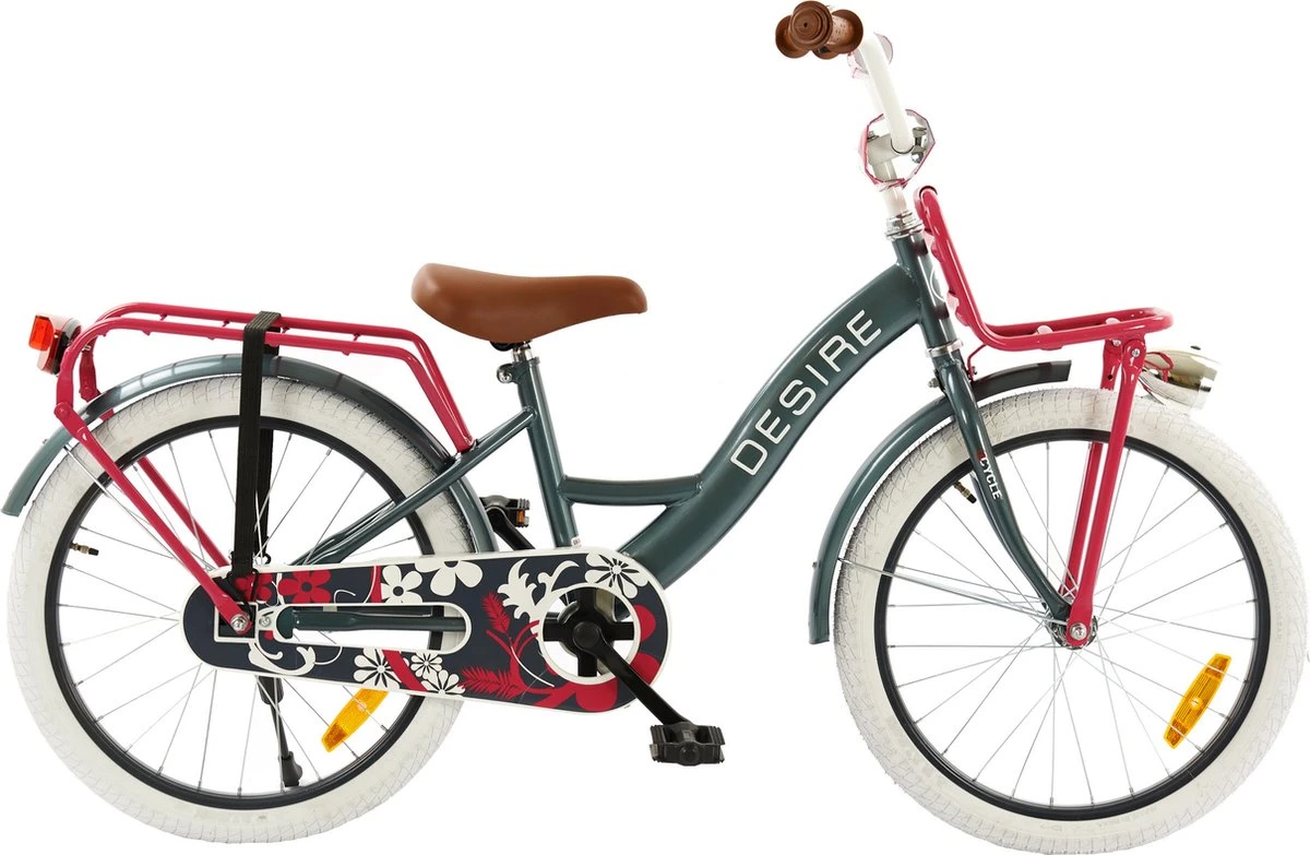 2Cycle Desire Kinderfiets - 20 Inch - Voordrager -Grijs-Roze - Meisjesfiets 6 2Cycle Desire Kinderfiets - 20 Inch - Voordrager -Grijs-Roze - Meisjesfiets - Afbeelding 4