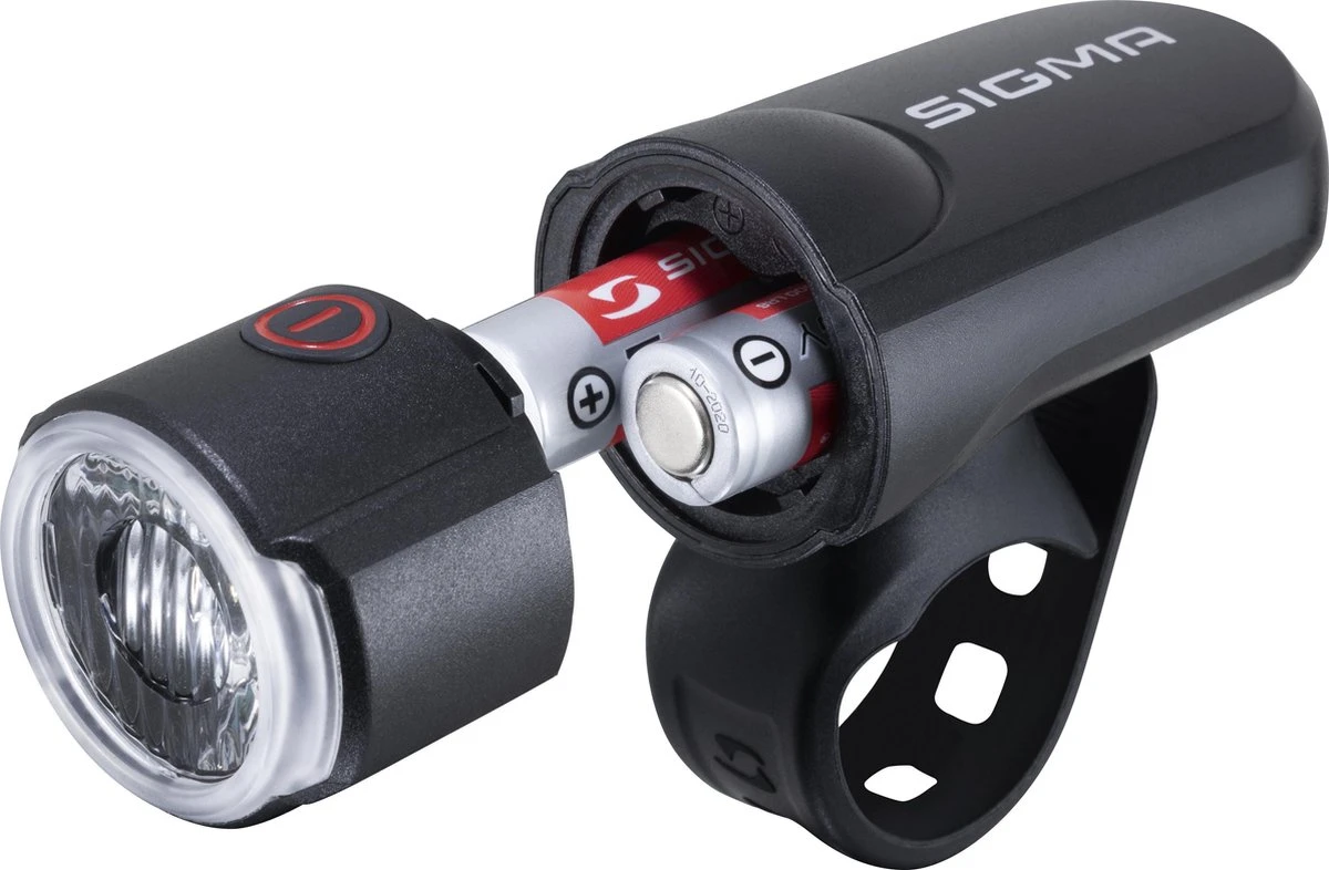 Sigma Sport AURA 30 Fietsverlichting Set - Led Koplamp 30 Lux - CURVE Achterlicht - Inclusief Batterijen 6 Sigma Sport AURA 30 Fietsverlichting Set - Led Koplamp 30 Lux - CURVE Achterlicht - Inclusief Batterijen - Afbeelding 4