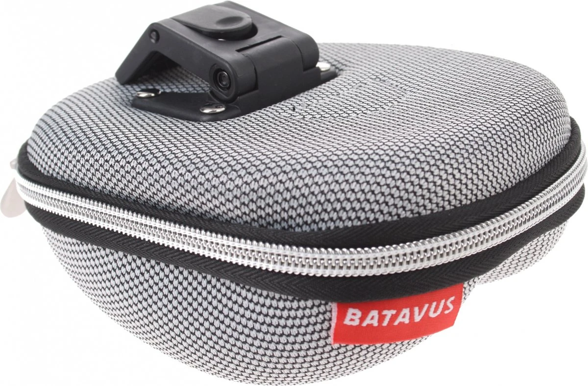 Batavus Zadeltas Met Inhoud Klick 1,3 Liter Grijs 4 Batavus Zadeltas Met Inhoud Klick 1,3 Liter Grijs - Afbeelding 2