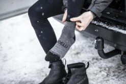 Rogelli Wintersok Merino Wool 2-pack - Grijs & Zwart - Maat 44-47 -Fietsuitrusting Winkel 1200x800 160