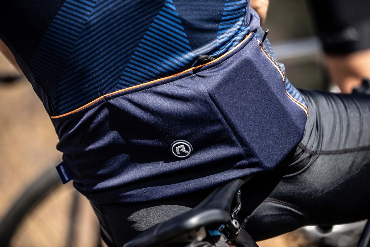 Rogelli Dusk Fietsshirt Heren Blauw/Oranje - Maat XL 8 Rogelli Dusk Fietsshirt Heren Blauw/Oranje - Maat XL - Afbeelding 6