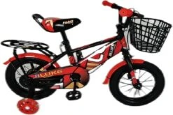 Kinderfiets - 12 Inch Kinderfiets -vanaf 2-4 Jaar Jongens En Meisjes Fietsen - Terugtrap -Rem -Stabilisatoren（2 Zijwieltjes）- Mandje - Achterbank - Rood -Fietsuitrusting Winkel 1200x800 94