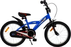 2Cycle Biker Kinderfiets - 18 Inch - Blauw - Jongensfiets -Fietsuitrusting Winkel 1200x801