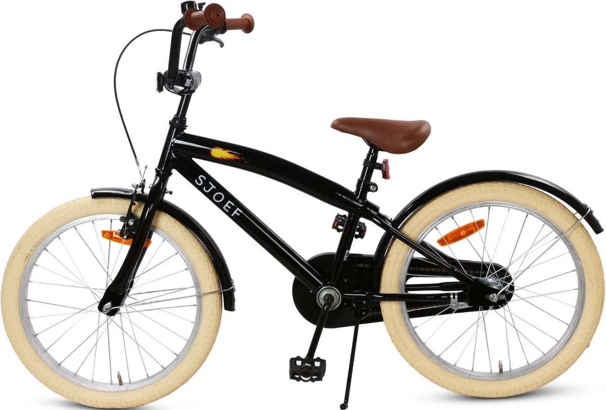 SJOEF Cruise Jongensfiets 20 Inch - Zwart 6 SJOEF Cruise Jongensfiets 20 Inch - Zwart - Afbeelding 4