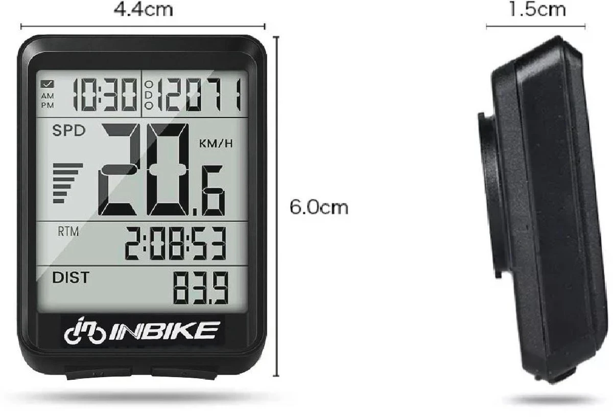 Amenzo© Fietscomputer Draadloos - Kilometerteller - NL Handleiding - Draadloze En Waterdichte Snelheidsmeter - Makkelijke Bevestiging - Fiets GPS - Zwart - Racefiets 9 Amenzo© Fietscomputer Draadloos - Kilometerteller - NL Handleiding - Draadloze En Waterdichte Snelheidsmeter - Makkelijke Bevestiging - Fiets GPS - Zwart - Racefiets - Afbeelding 7