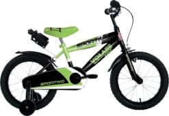 Volare Sportivo Kinderfiets - Jongens - 16 Inch - Neon Groen Zwart - 95% Afgemonteerd -Fietsuitrusting Winkel 1200x824