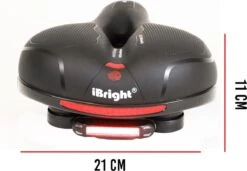 IBright Gel Fietszadel Met LED Oplaadbare Achterlicht - USB Oplaadbaar - Fietsverlichting Met 6 Functie's - Dames / Heren - Waterdicht - Gratis Zadelstrop - USB Oplaadkabel - Zwart 20 IBright Gel Fietszadel Met LED Oplaadbare Achterlicht - USB Oplaadbaar - Fietsverlichting Met 6 Functie's - Dames / Heren - Waterdicht - Gratis Zadelstrop - USB Oplaadkabel - Zwart -Fietsuitrusting Winkel 1200x831 5