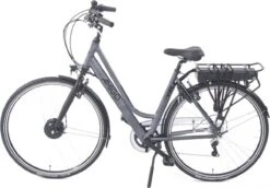 Amigo E-Vibe D1 - Elektrische Stadsfiets Voor Dames - Met 7 Versnellingen - Matgrijs -Fietsuitrusting Winkel 1200x836 1