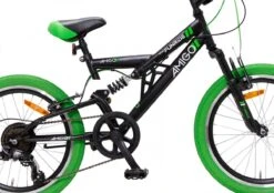 Amigo Fun Ride - Mountainbike 20 Inch - Voor Jongens En Meisjes - Met 7 Versnellingen - Zwart/Groen -Fietsuitrusting Winkel 1200x844