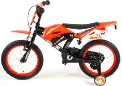 Volare Motorbike Kinderfiets - Jongens - 16 Inch - Oranje - 95% Afgemonteerd -Fietsuitrusting Winkel 1200x845