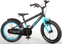 Volare Rocky Kinderfiets - 16 Inch - Zwart Blauw - 95% Afgemonteerd - Prime Collection -Fietsuitrusting Winkel 1200x857