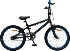 Amigo Fly - BMX Fiets 20 Inch - Fietscross Voor Jongens En Meisjes - Zwart/Blauw