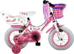 Volare Rose Kinderfiets - Meisjes - 12 Inch - Roze - 2 Handremmen -Fietsuitrusting Winkel 1200x876 1