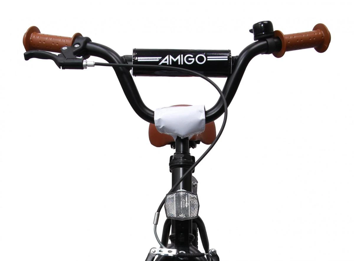 Amigo BMX Fun Jongensfiets - Kinderfiets 16 Inch - Matzwart 11 Amigo BMX Fun Jongensfiets - Kinderfiets 16 Inch - Matzwart - Afbeelding 9