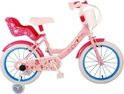 Volare Disney Princess Kinderfiets - Meisjes - 16 Inch - Roze Blauw - Twee Handremmen -Fietsuitrusting Winkel 1200x902 4