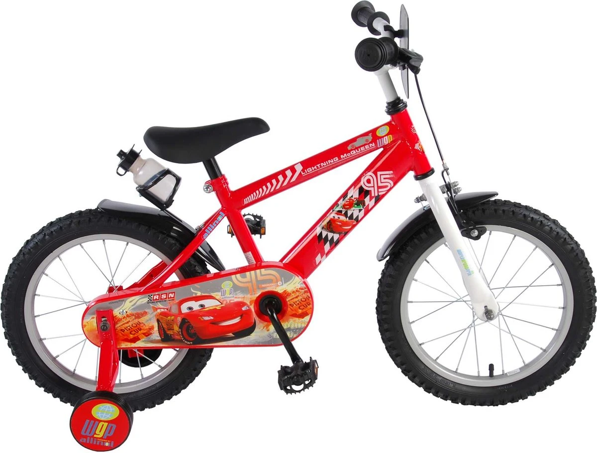 Volare Disney Cars Kinderfiets - Jongens - 16 Inch - Rood 3 Volare Disney Cars Kinderfiets - Jongens - 16 Inch - Rood