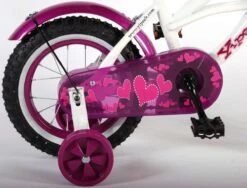 Volare Heart Cruiser Kinderfiets - Meisjes - 12 Inch - Wit Paars -Fietsuitrusting Winkel 1200x912 1