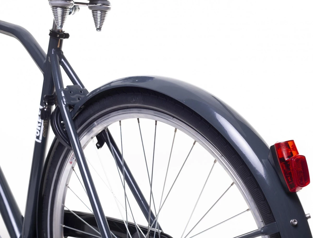 Amigo Forest - Transportfiets 28 Inch - Herenfiets Met Voordrager - Grijs 5 Amigo Forest - Transportfiets 28 Inch - Herenfiets Met Voordrager - Grijs - Afbeelding 3