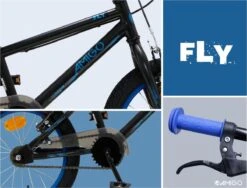 Amigo Fly - BMX Fiets 20 Inch - Fietscross Voor Jongens En Meisjes - Zwart/Blauw -Fietsuitrusting Winkel 1200x915 1