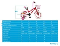 Amigo Flower Meisjesfiets - Kinderfiets 16 Inch - Paars 21 Amigo Flower Meisjesfiets - Kinderfiets 16 Inch - Paars -Fietsuitrusting Winkel 1200x920 10