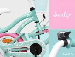 Amigo Lovely Meisjesfiets - Kinderfiets 12 Inch - Turquoise -Fietsuitrusting Winkel 1200x920 3