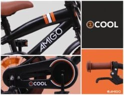 Amigo 2Cool Jongensfiets - Kinderfiets 12 Inch - Matzwart -Fietsuitrusting Winkel 1200x920 8