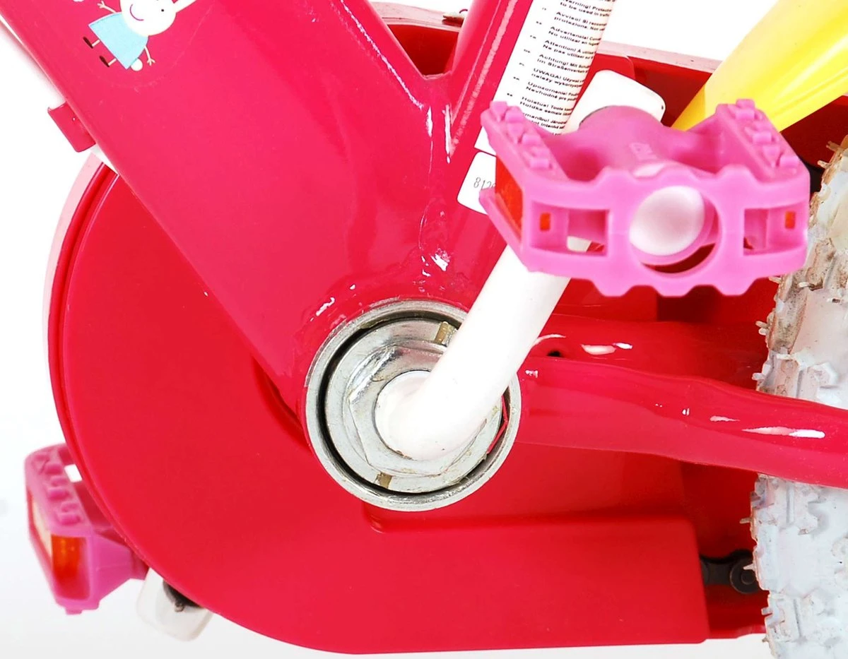 Volare Peppa Pig Kinderfiets - Meisjes - 12 Inch - Roze - 2 Handremmen 11 Volare Peppa Pig Kinderfiets - Meisjes - 12 Inch - Roze - 2 Handremmen - Afbeelding 9