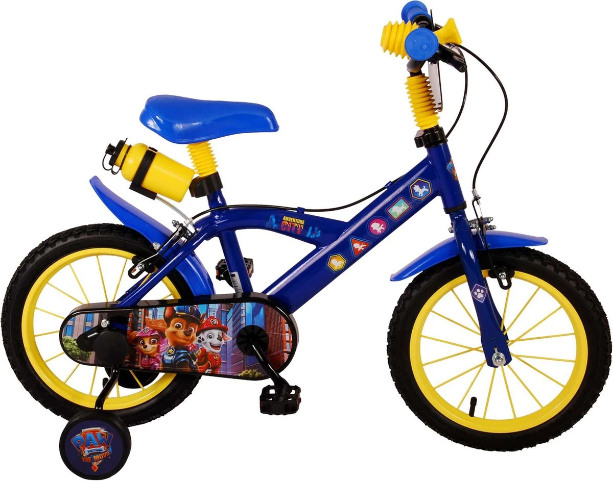 Volare Paw Patrol The Movie Kinderfiets - Jongens - 14 Inch - Blauw - Twee Handremmen 3 Volare Paw Patrol The Movie Kinderfiets - Jongens - 14 Inch - Blauw - Twee Handremmen