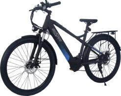 Elektrische Fiets Off-Road | E-Fietsen | Electric Mountain Bike | E-bike | 250W Motor | 26 Inch | Zwart BK7 -Fietsuitrusting Winkel 1200x946