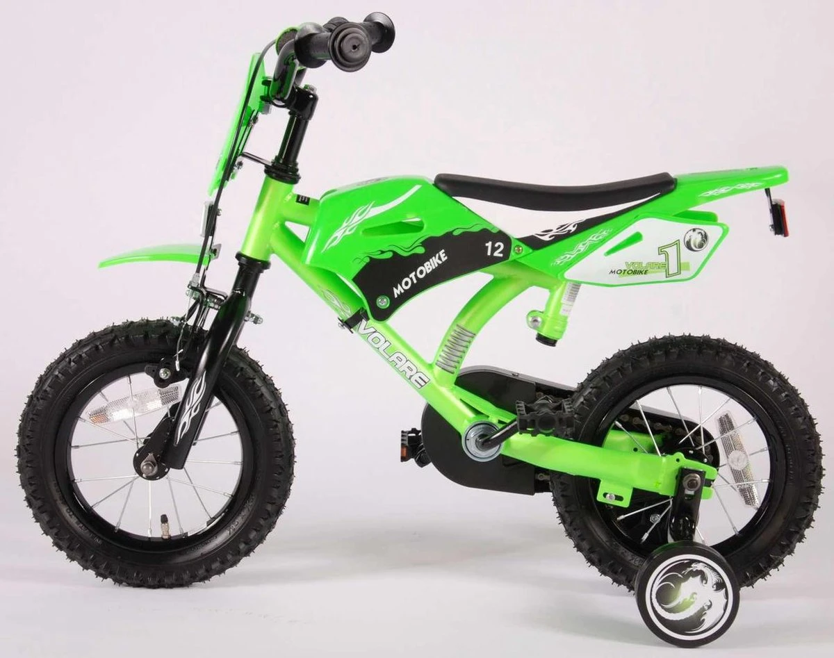 Volare Motobike Kinderfiets - Jongens - 12 Inch - Groen - 95% Afgemonteerd 16 Volare Motobike Kinderfiets - Jongens - 12 Inch - Groen - 95% Afgemonteerd - Afbeelding 14