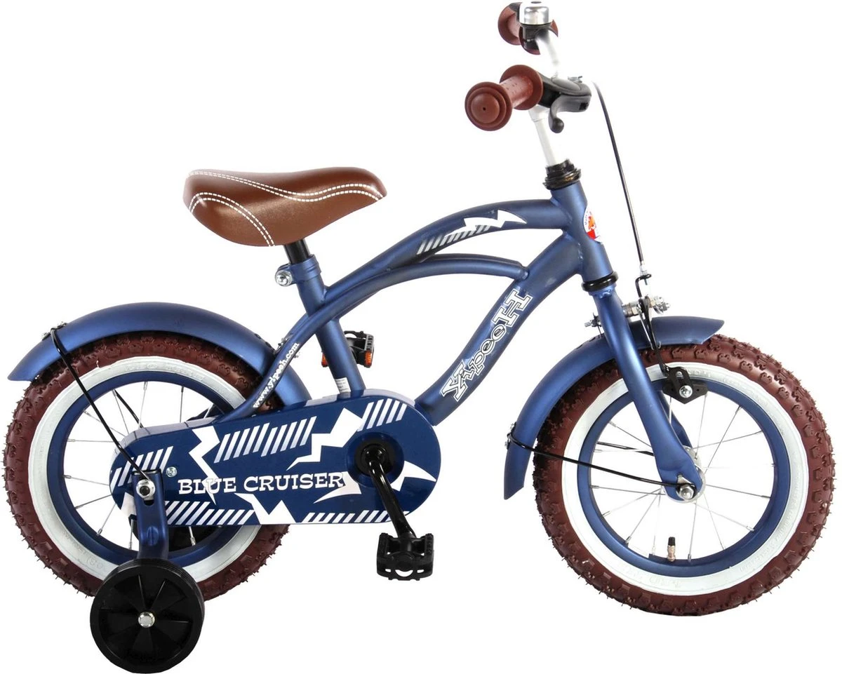 Volare Blue Cruiser Kinderfiets - Jongens - 12 Inch - Blauw - 95% Afgemonteerd 4 Volare Blue Cruiser Kinderfiets - Jongens - 12 Inch - Blauw - 95% Afgemonteerd - Afbeelding 2