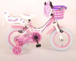 Volare Rose Kinderfiets - Meisjes - 12 Inch - Roze - 2 Handremmen -Fietsuitrusting Winkel 1200x973