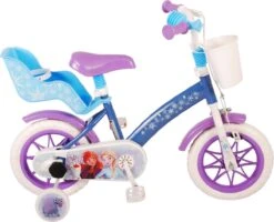 Volare Disney Frozen Kinderfiets - Meiden - 12 Inch - Blauw Paars - Doortrapsysteem -Fietsuitrusting Winkel 1200x974