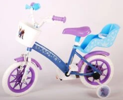 Volare Disney Frozen Kinderfiets - Meiden - 12 Inch - Blauw Paars - Doortrapsysteem -Fietsuitrusting Winkel 1200x976