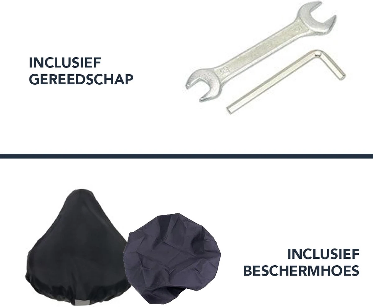 Achaté Fietszadel - Unisex - Extra Comfortabel - Ventilerend - Incl. Zadelhoes En Installatiemateriaal 9 Achaté Fietszadel - Unisex - Extra Comfortabel - Ventilerend - Incl. Zadelhoes En Installatiemateriaal - Afbeelding 7