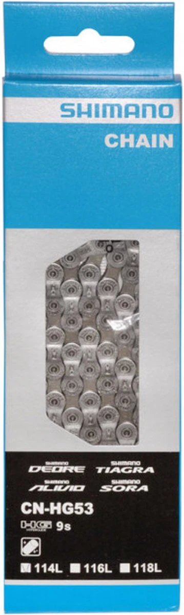Ketting 9 Speed Shimano HG53 Deore/LX/Tiagra - 116 Schakels Bulc 8 Ketting 9 Speed Shimano HG53 Deore/LX/Tiagra - 116 Schakels Bulc - Afbeelding 6
