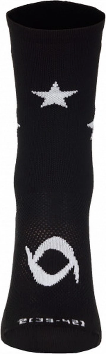 LAWI Fietssokken Star - Zwart/Wit - Maat 43-45 5 LAWI Fietssokken Star - Zwart/Wit - Maat 43-45 - Afbeelding 3