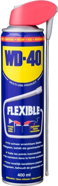 WD-40® Flexible® Multi-Use Product - 400ml - Multispray - Smeermiddel, Ontvetter En Anti-Corrosie -Fietsuitrusting Winkel 375x1200