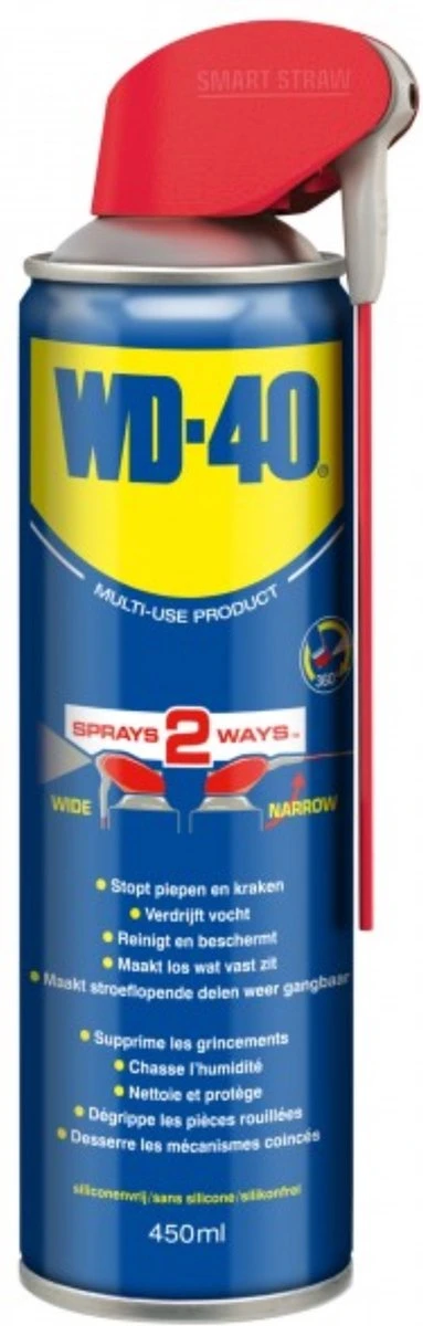 WD-40® Smart Straw® Multi-Use Product - 450ml - Multispray - Smeermiddel, Ontvetter En Anti-Corrosie 3 WD-40® Smart Straw® Multi-Use Product - 450ml - Multispray - Smeermiddel, Ontvetter En Anti-Corrosie
