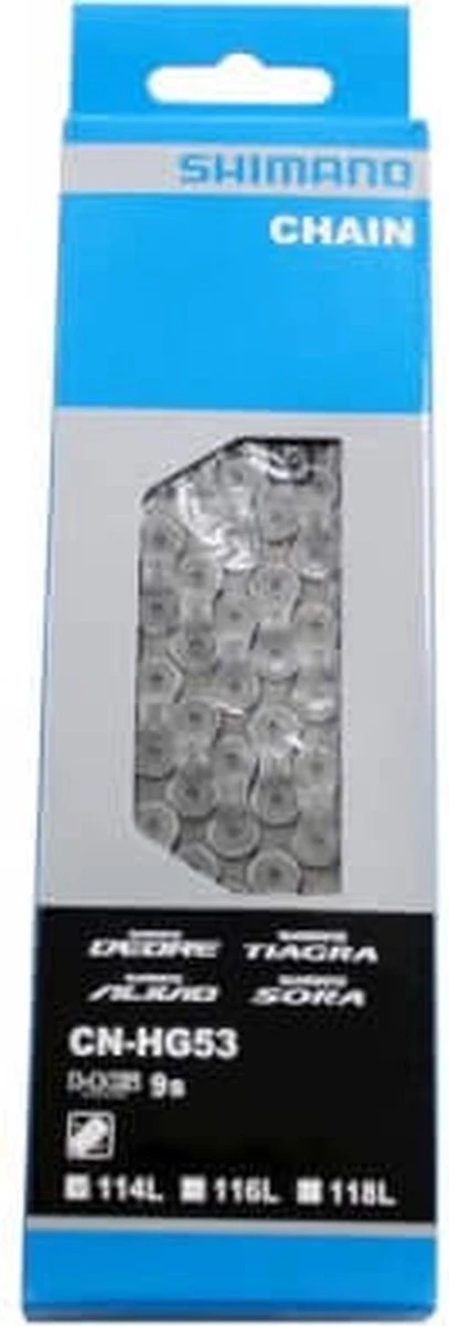 Ketting 9 Speed Shimano HG53 Deore/LX/Tiagra - 116 Schakels Bulc 13 Ketting 9 Speed Shimano HG53 Deore/LX/Tiagra - 116 Schakels Bulc - Afbeelding 11