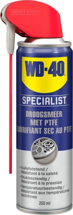 WD-40 Specialist® Droogsmeerspray Met PTFE - 250ml - Teflon Spray - Smeermiddel - Beschermt Effectief Tegen Dagelijkse Slijtage 11 WD-40 Specialist® Droogsmeerspray Met PTFE - 250ml - Teflon Spray - Smeermiddel - Beschermt Effectief Tegen Dagelijkse Slijtage -Fietsuitrusting Winkel 408x1200 5