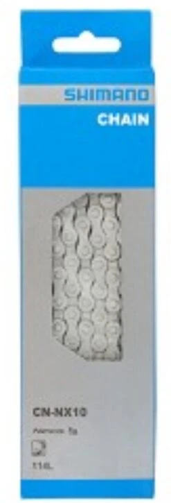 Ketting Shimano Nexus NX10 Anti-roest 1/2" X 1/8" - 114 Schakels 20 Ketting Shimano Nexus NX10 Anti-roest 1/2" X 1/8" - 114 Schakels -Fietsuitrusting Winkel 409x1200