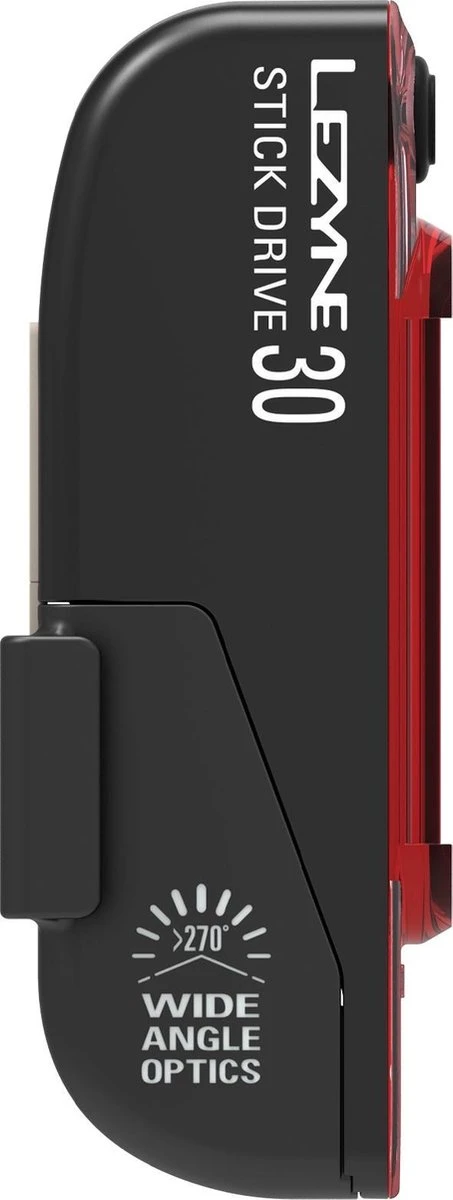 LEZYNE Stick Drive Rear Fiets Achterlicht - 30 Lumen - Zwart/Black 4 LEZYNE Stick Drive Rear Fiets Achterlicht - 30 Lumen - Zwart/Black - Afbeelding 2