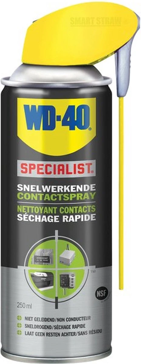 WD-40 Specialist® Contactspray - 250ml - Contact Cleaner - Contactreiniger - Voor Elektrische / Elektronische Onderdelen 3 WD-40 Specialist® Contactspray - 250ml - Contact Cleaner - Contactreiniger - Voor Elektrische / Elektronische Onderdelen