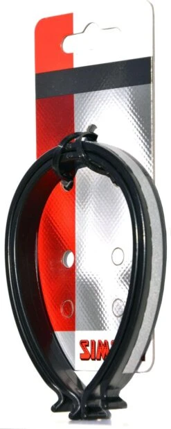 Simson Broekklemmen Kunststof Reflectie Zwart 2 Stuks -Fietsuitrusting Winkel 480x1200