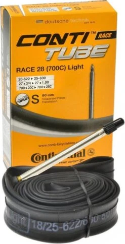 Continental Binnenband Race Light 28 Inch (18/25-622/630) Fv 80 Mm -Fietsuitrusting Winkel 612x1200