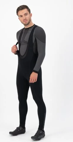 Rogelli Core - Lange Fietsbroek - Heren - Maat L - Zwart -Fietsuitrusting Winkel 614x1200