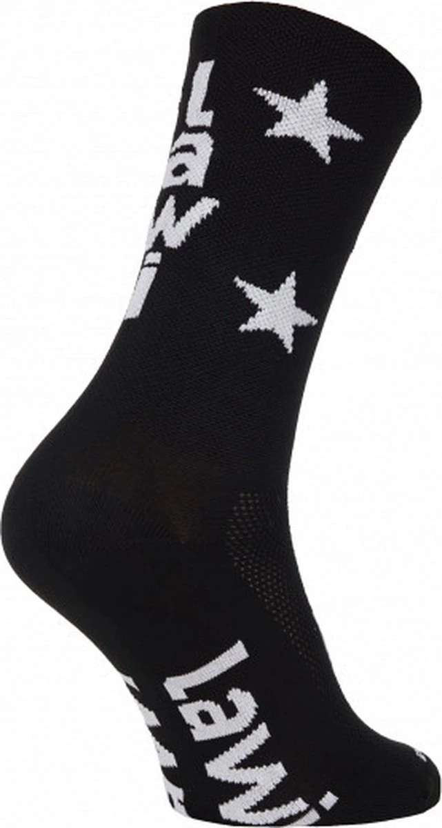 LAWI Fietssokken Star - Zwart/Wit - Maat 43-45 3 LAWI Fietssokken Star - Zwart/Wit - Maat 43-45