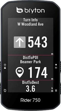 FIETSCOMPUTER BRYTON RIDER 750 E / BASIS -Fietsuitrusting Winkel 655x1200