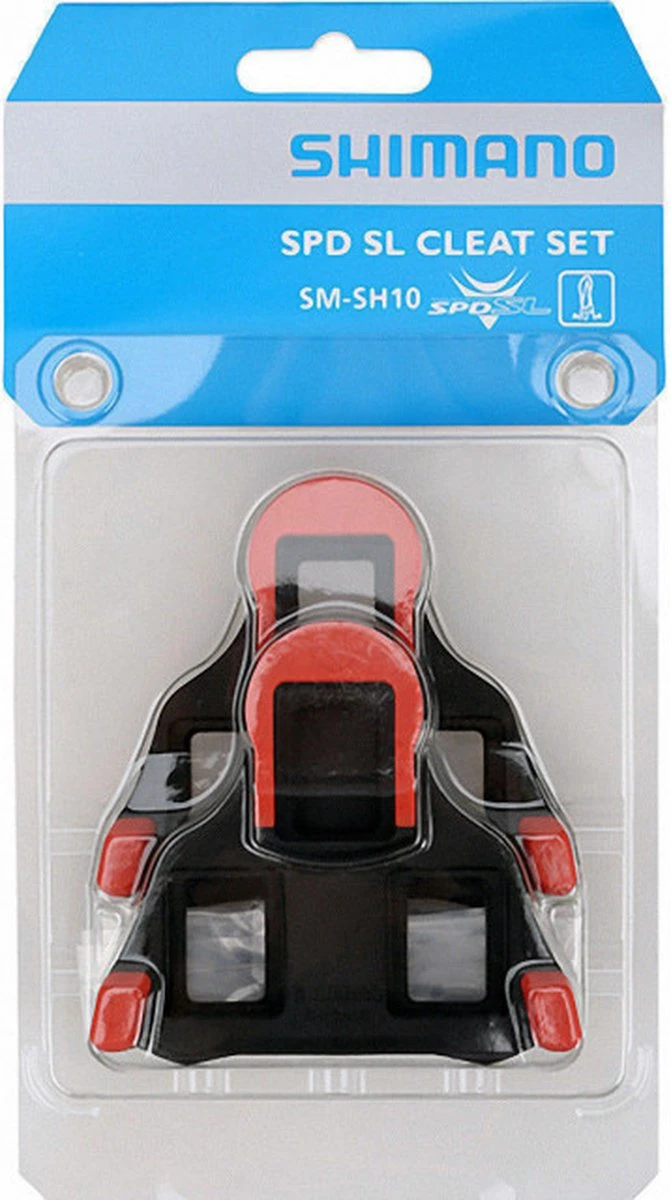 Shimano Schoenplaatjes Spd-sl Sm-sh10 0° Speling Rood 4 Shimano Schoenplaatjes Spd-sl Sm-sh10 0° Speling Rood - Afbeelding 2